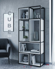 Стеллаж Cube V2 188х76х35 белый