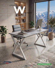 Стол лофт W 120*60*75 цемент светлый
